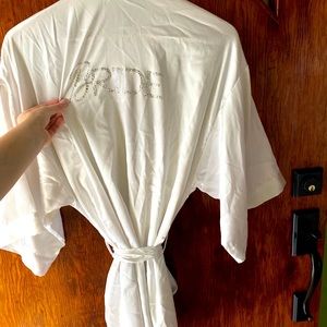 Victoria Secret I Do Satin Bridal robe